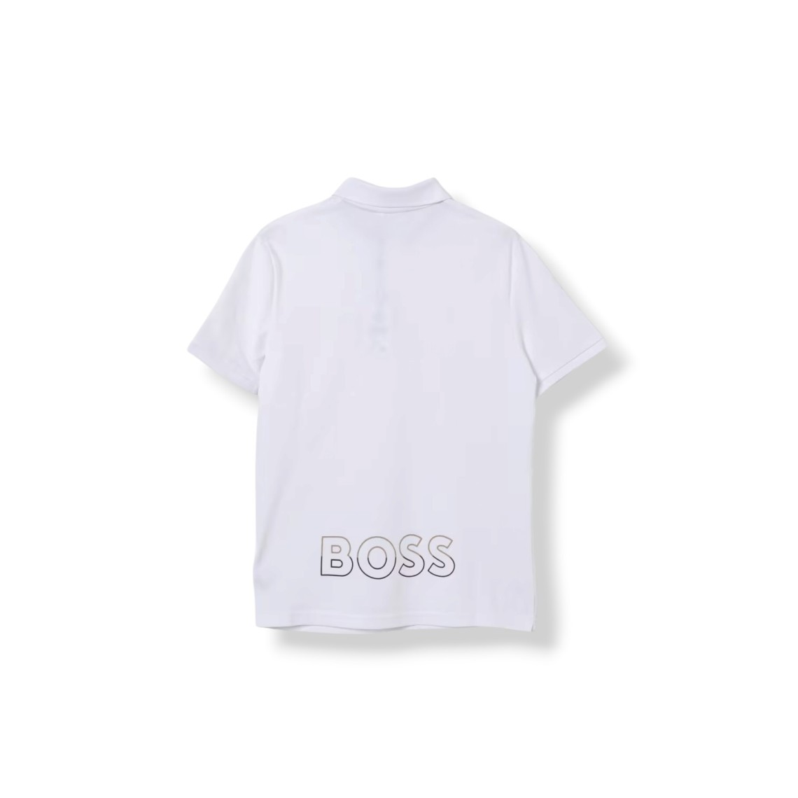 Polo in cotone con logo Boss bambino