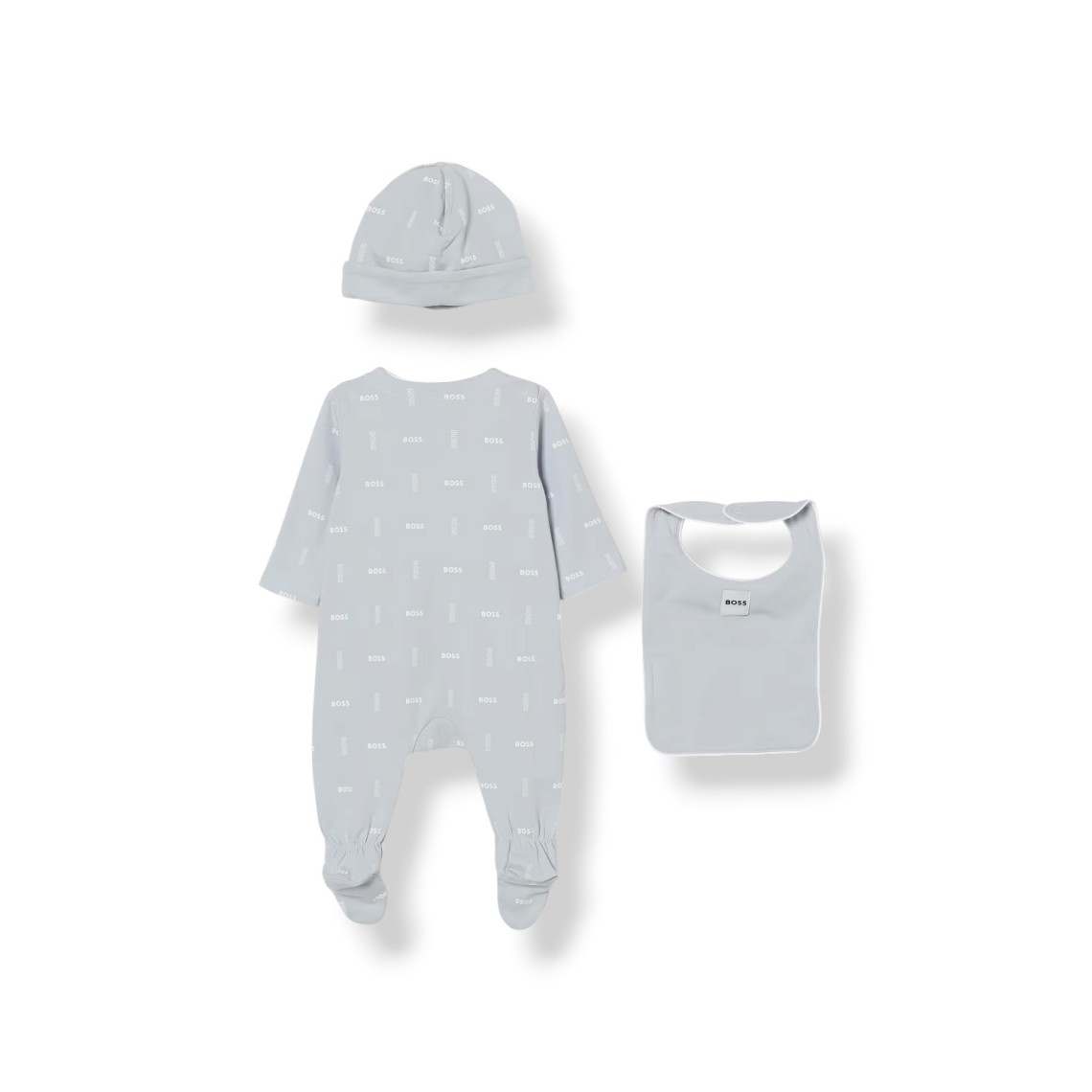 Coordinato in cotone con logo Boss bambino