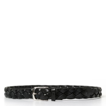 Cintura in pelle intrecciata Dondup