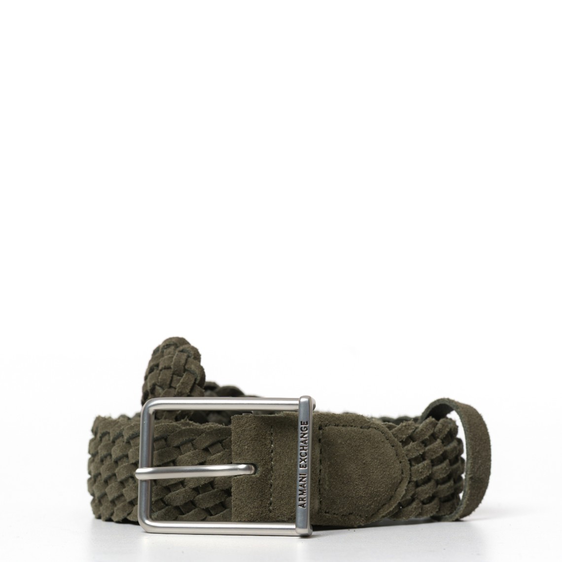 Cintura intrecciata in camoscio Armani Exchange