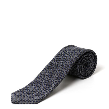 Cravatta a fantasia jacquard in seta Emporio Armani
