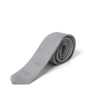 Cravatta in seta con monogram Emporio Armani