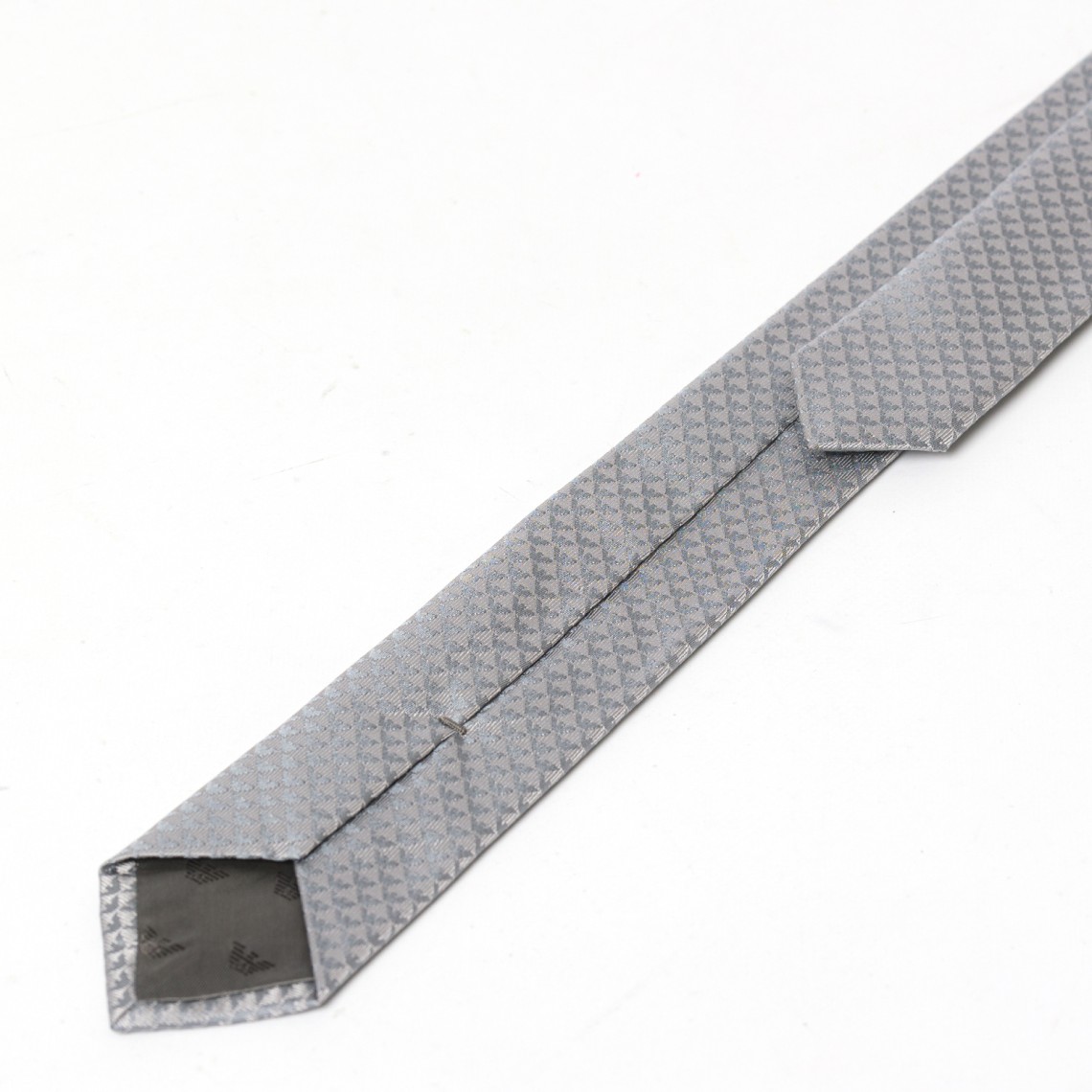 Cravatta in seta con monogram Emporio Armani