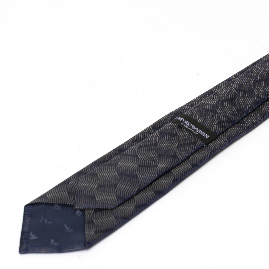 Cravatta in seta con motivo jacquard Emporio Armani