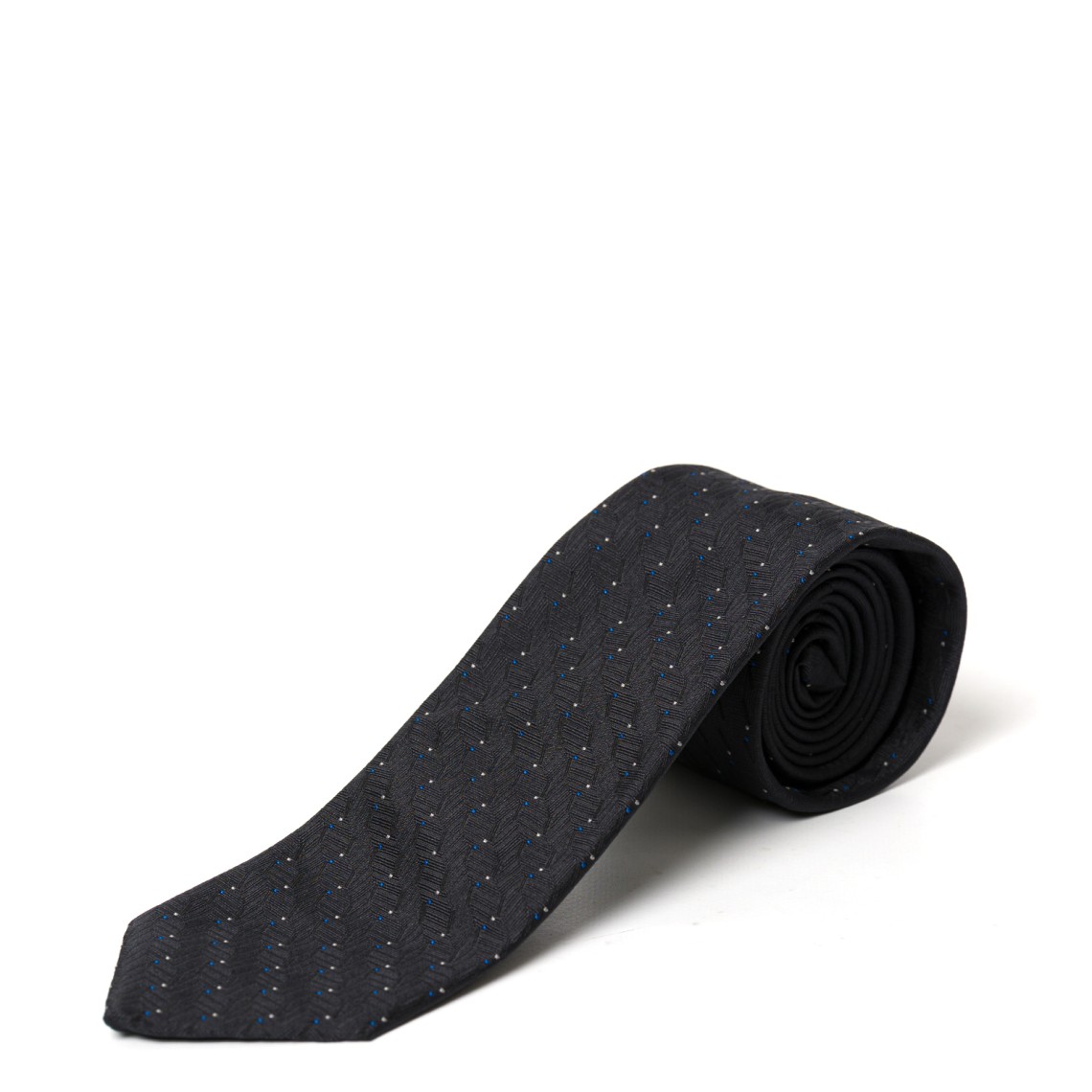 Cravatta in seta con motivo jacquard Emporio Armani