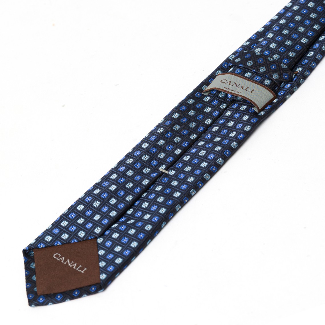 Cravatta con motivo geometrico Canali