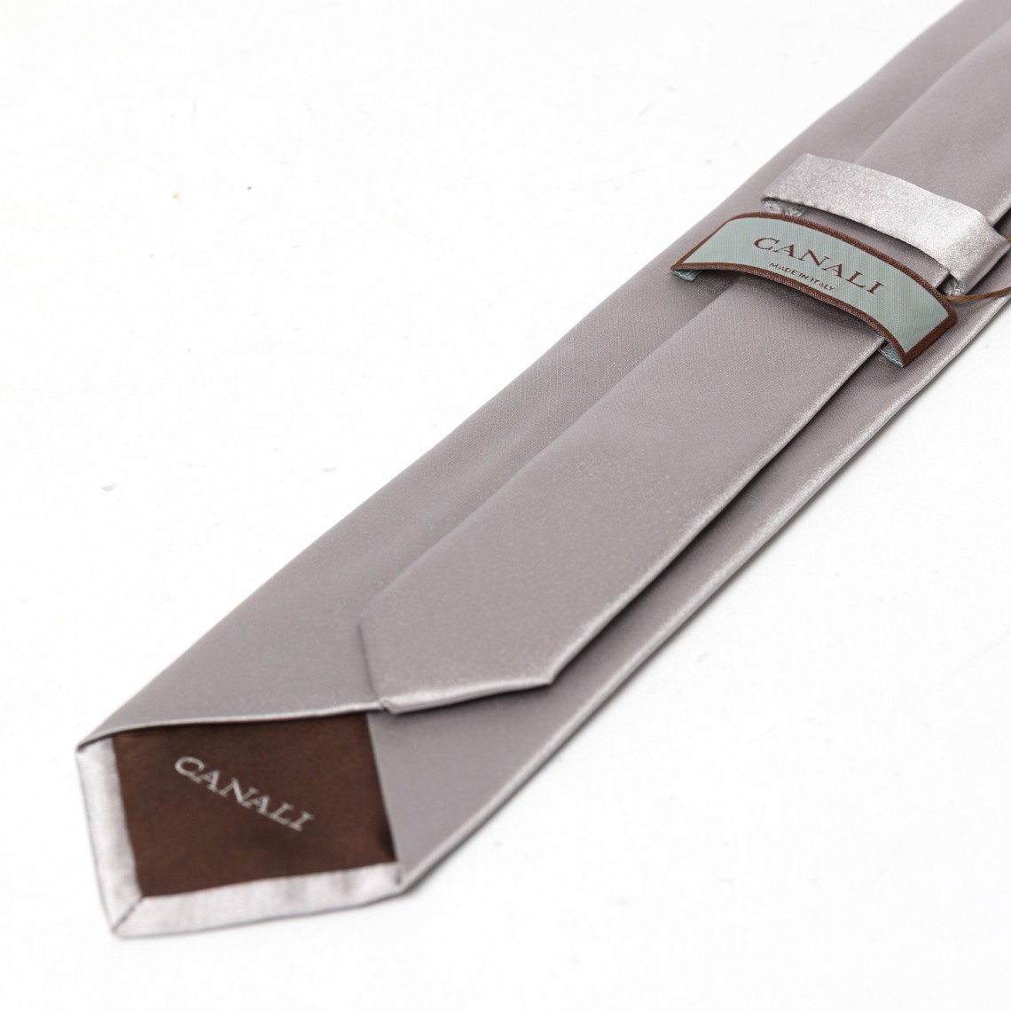 Cravatta Canali in seta satinata