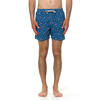 Costume mare Lighting Micro navy con stampa cocktail Mc2...