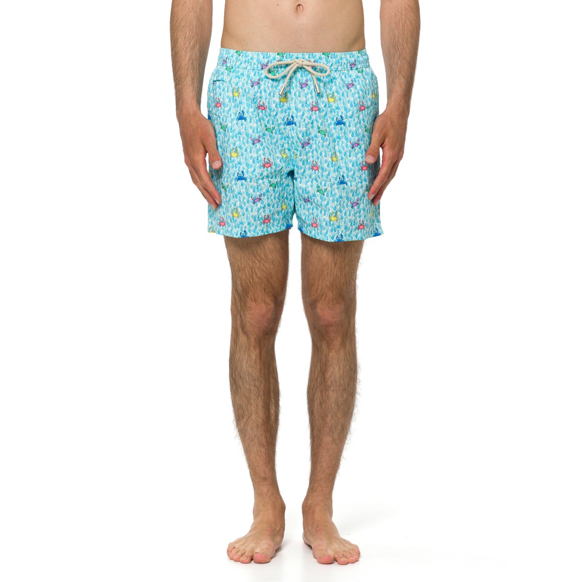 Costume da mare Lighting Micro Stretch con stampa granchi Mc2 Saint Barth