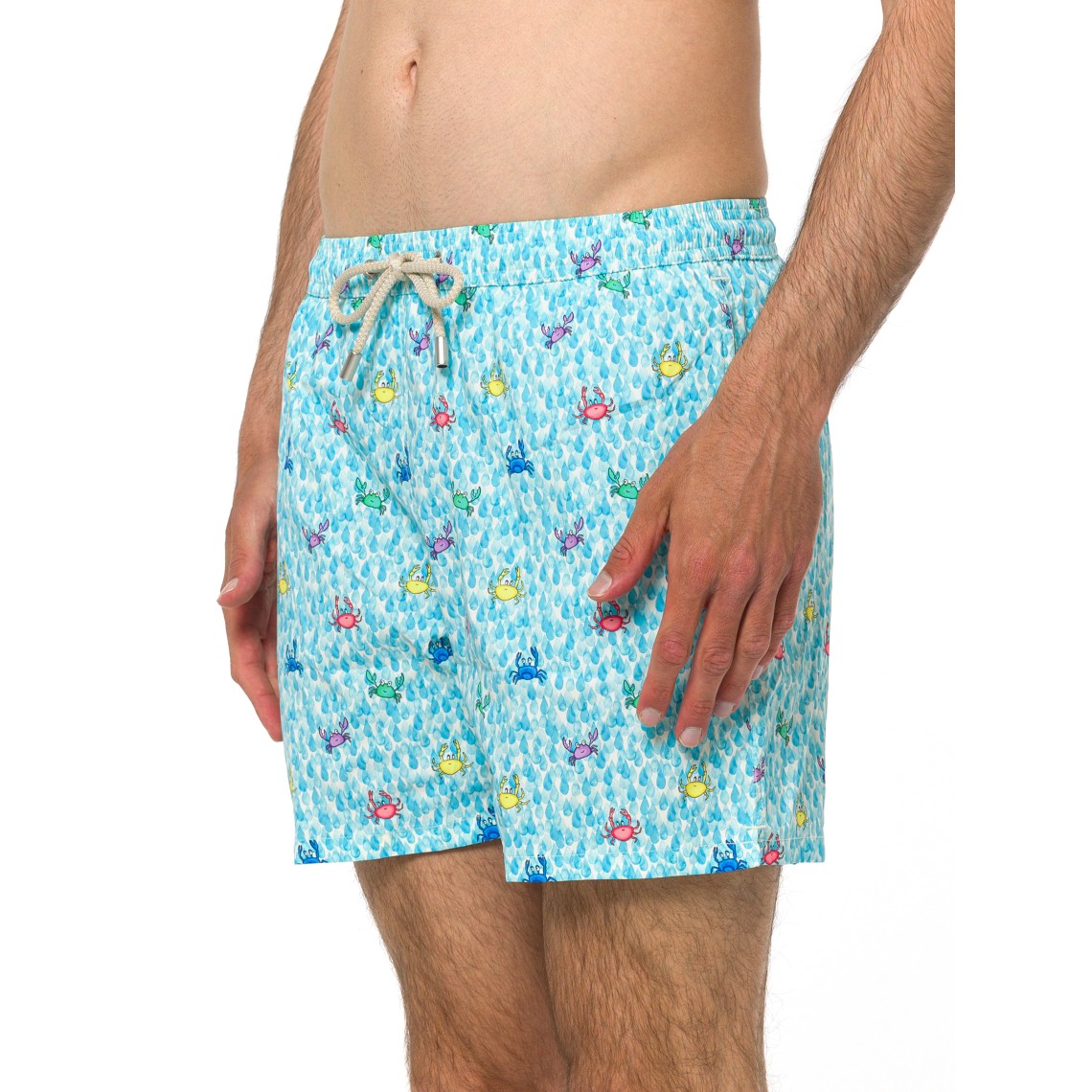 Costume da mare Lighting Micro Stretch con stampa granchi Mc2 Saint Barth