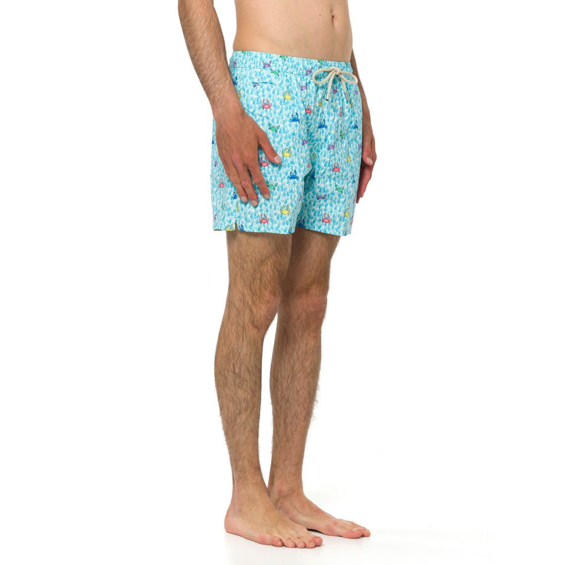 Costume da mare Lighting Micro Stretch con stampa granchi Mc2 Saint Barth