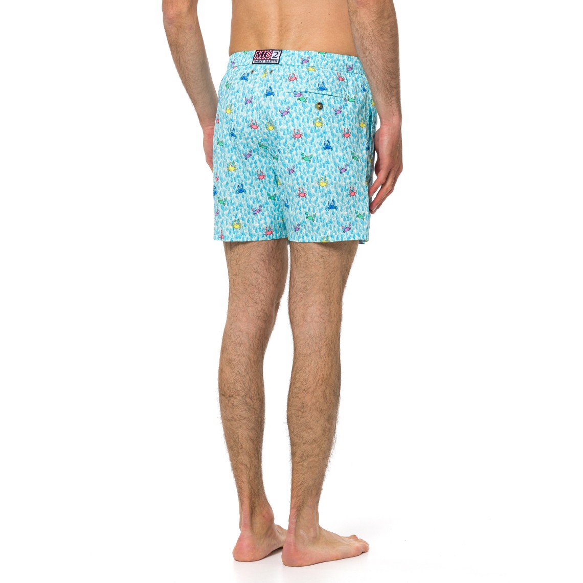 Costume da mare Lighting Micro Stretch con stampa granchi Mc2 Saint Barth