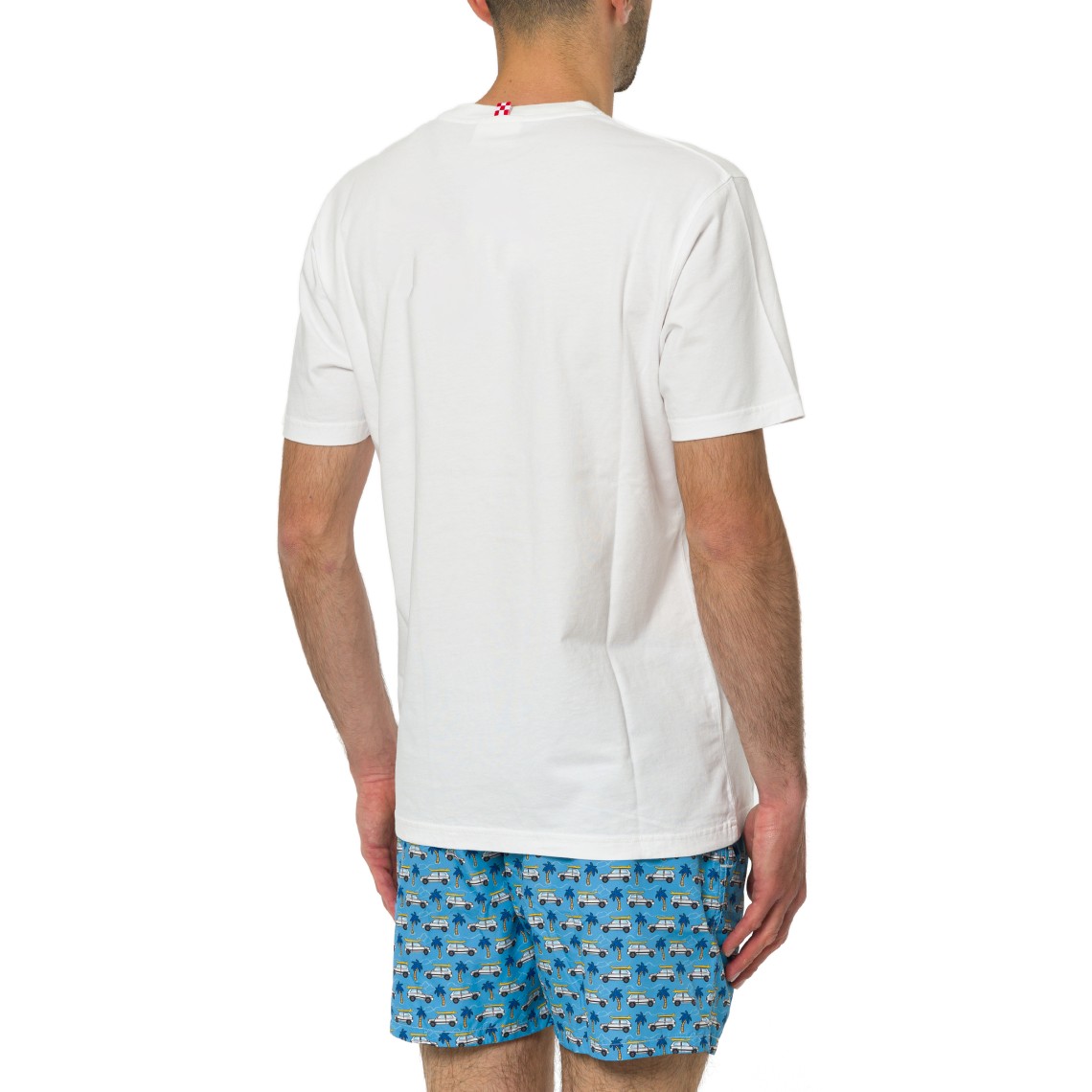 T-shirt Portofino con stampa Fiat Panda e ricamo surf Mc2 Saint Barth