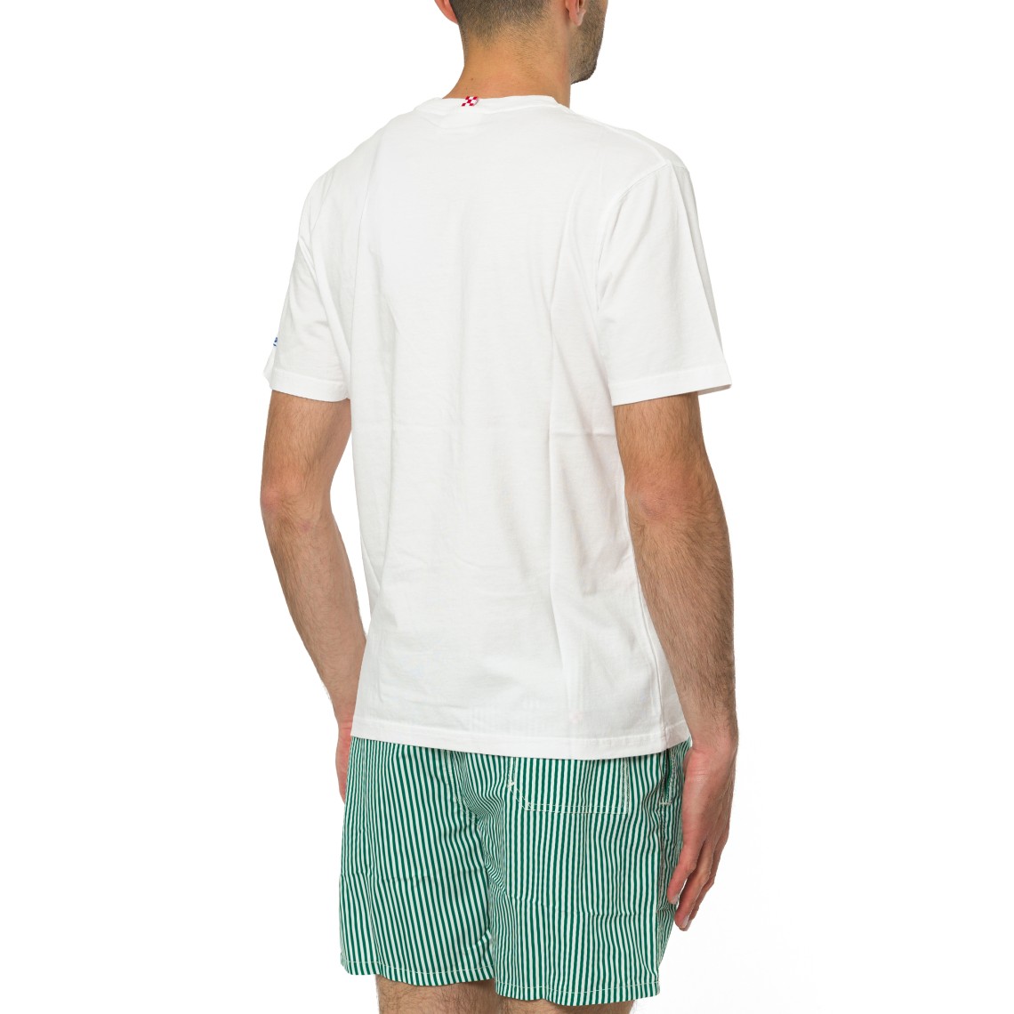 T-shirt Portofino bianca con ricamo Rum E Cola Mc2 Saint Barth