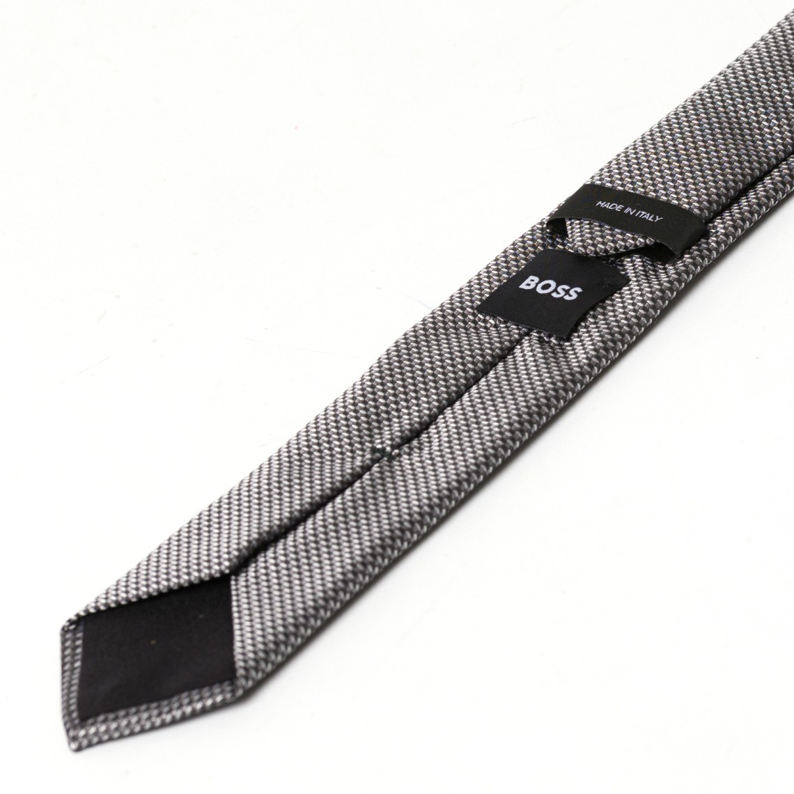 Cravatta Boss in filato di misto seta