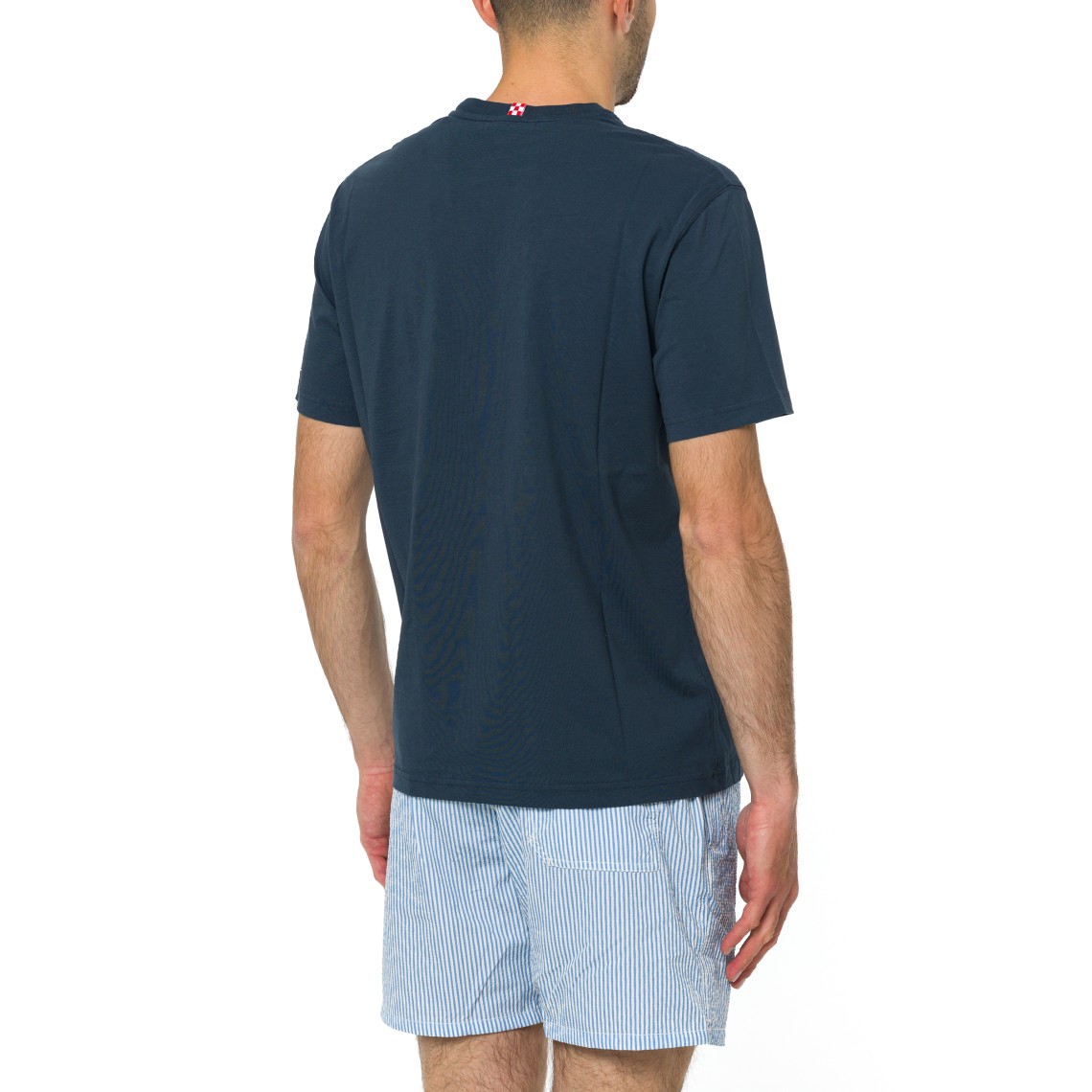 T-shirt Austin blu con orologio e ricamo My Reseller Is Different Mc2 Saint Barth