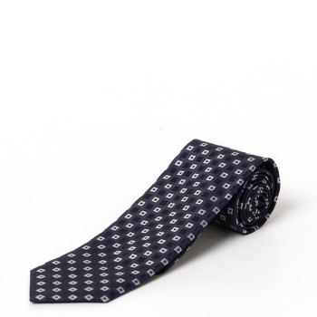 Cravatta Boss in seta con motivo jacquard