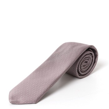 Cravatta Boss in misto seta con motivo jacquard