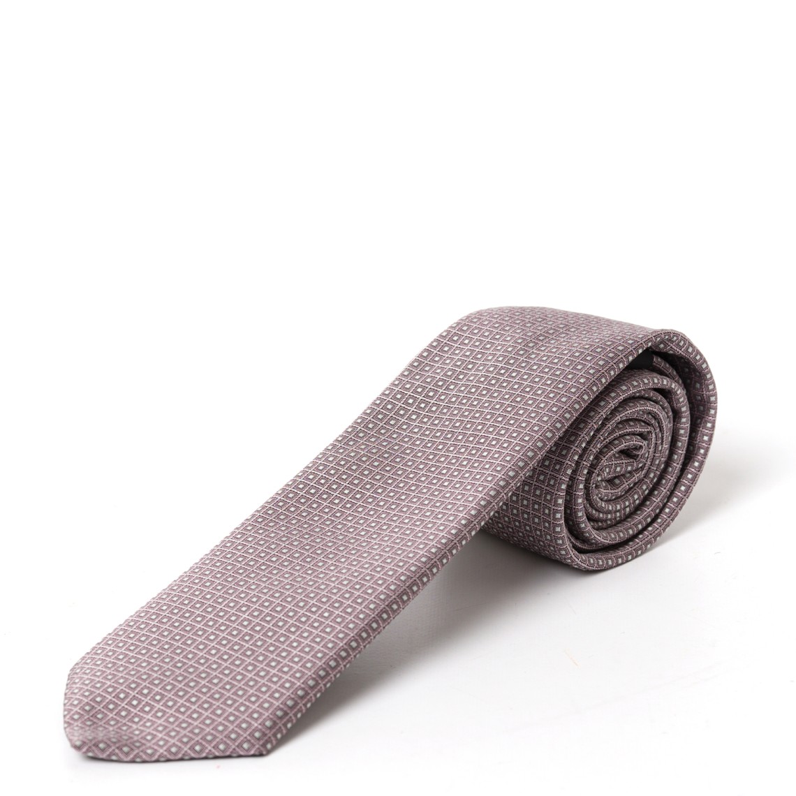 Cravatta Boss in misto seta con motivo jacquard