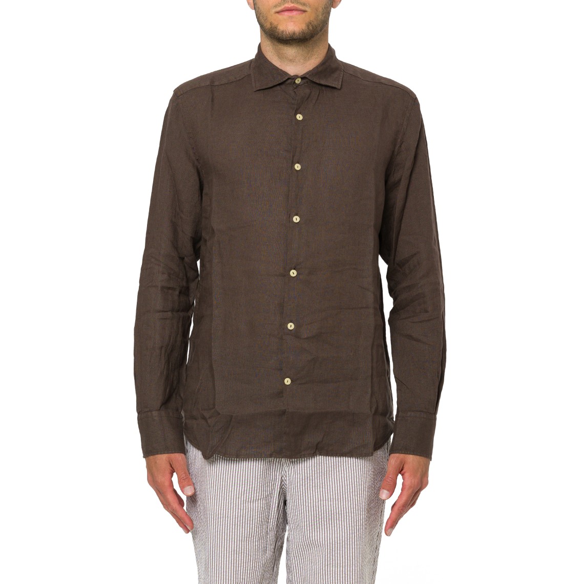 Camicia in lino Pamplona Mc2 Saint Barth