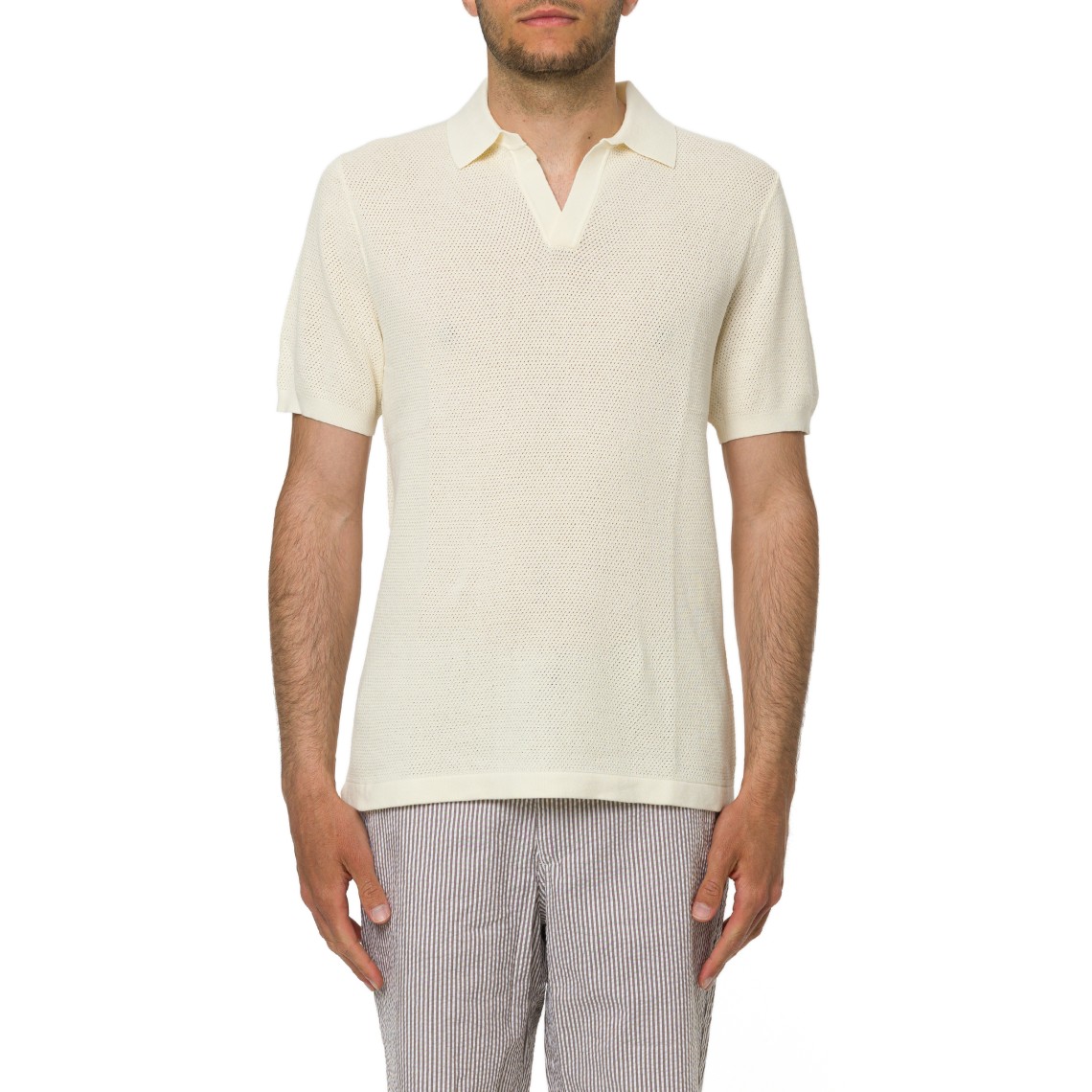 Polo Sloan Mesh Cotton Mc2 Saint Barth