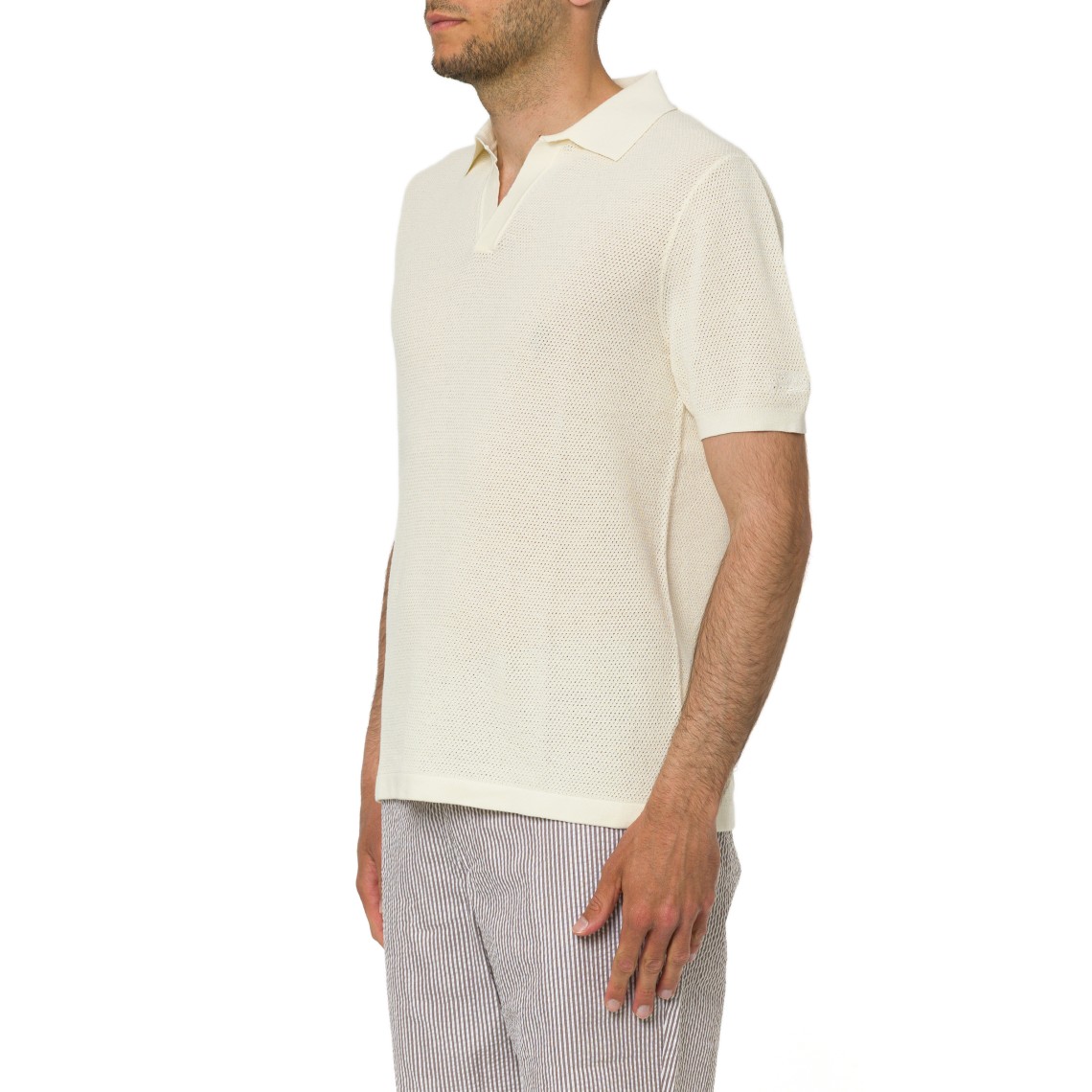 Polo Sloan Mesh Cotton Mc2 Saint Barth