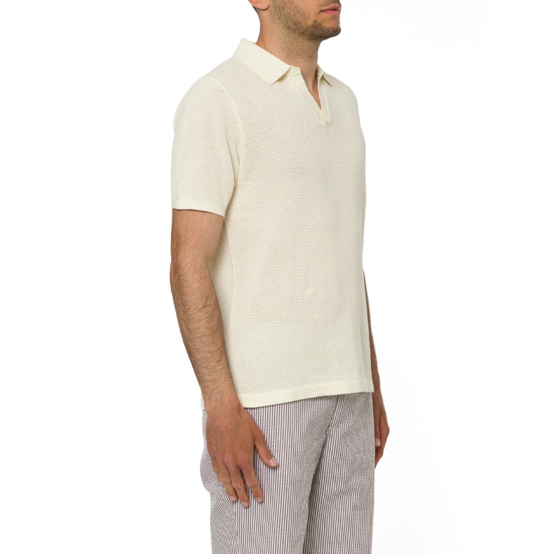 Polo Sloan Mesh Cotton Mc2 Saint Barth