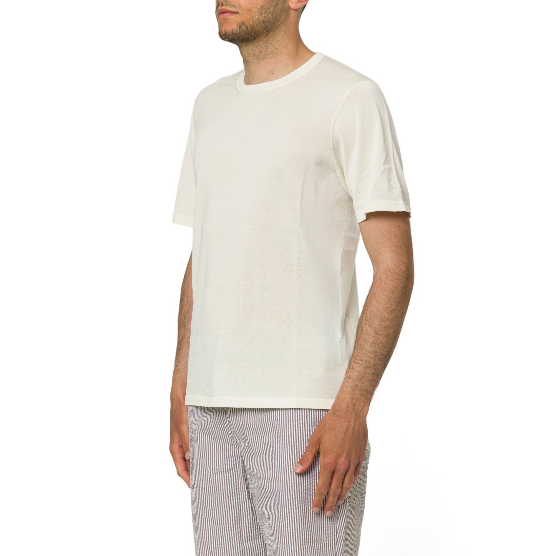 T-shirt Scott Cottonsilk Mc2 Saint Barth