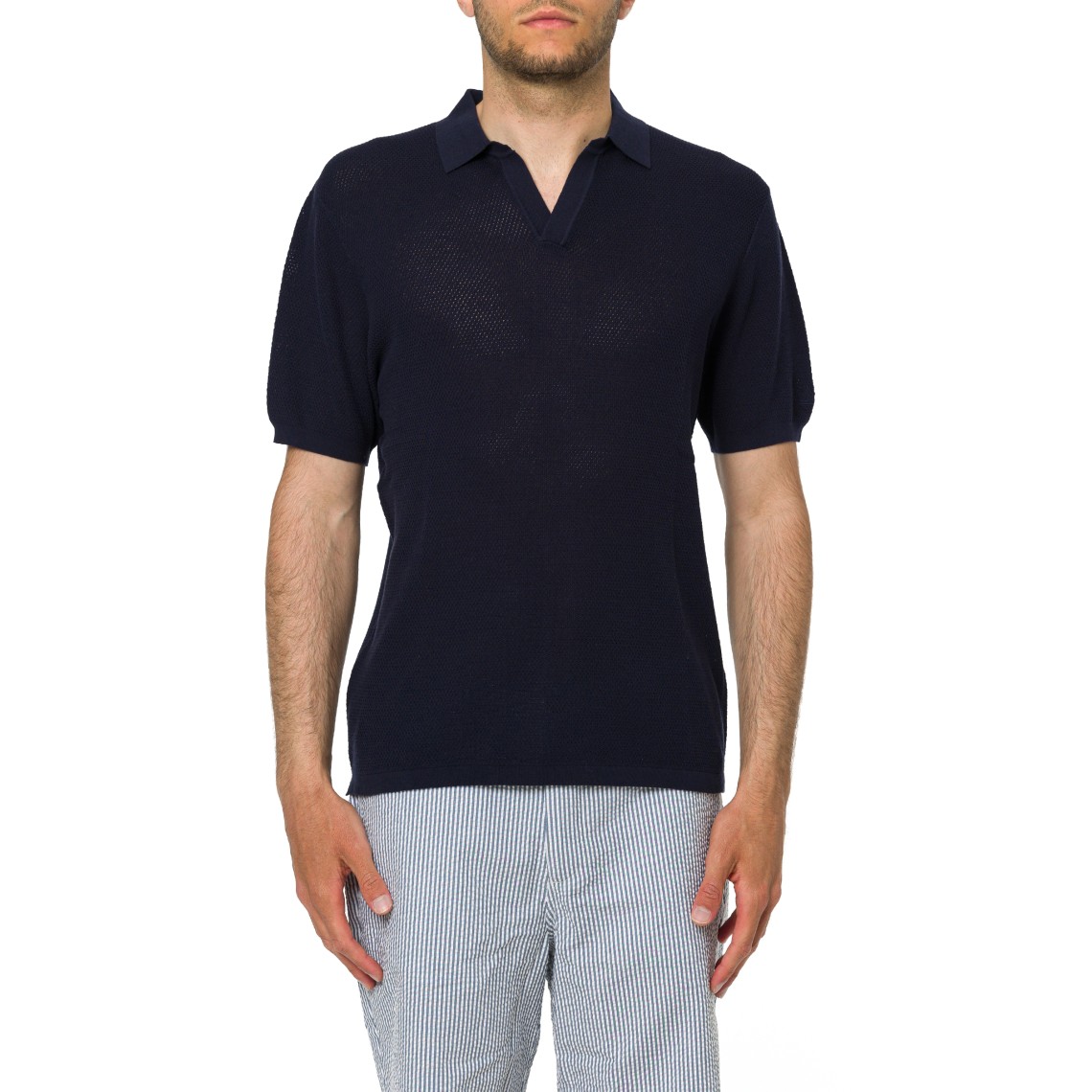 Polo Sloan Mesh Cotton Mc2 Saint Barth