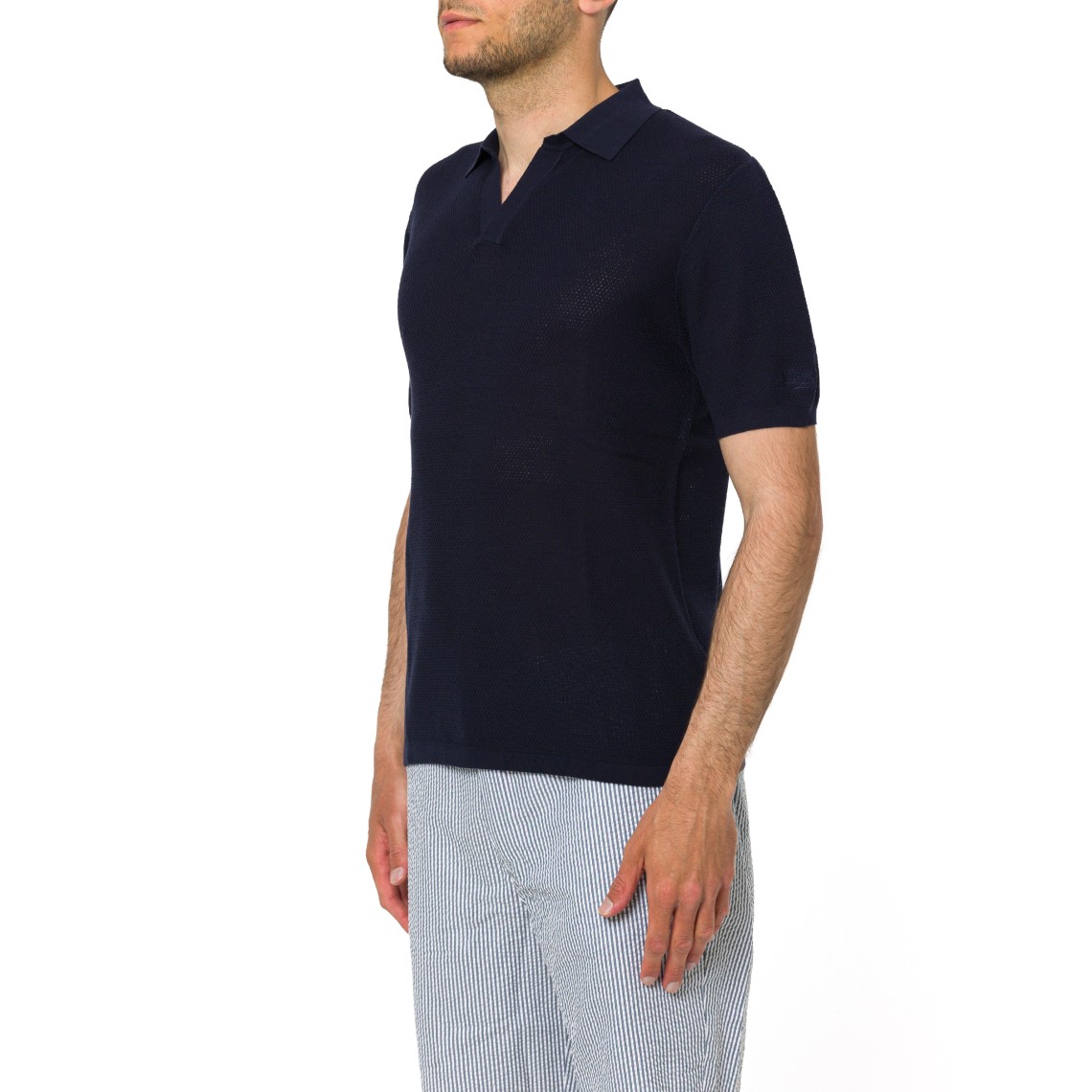 Polo Sloan Mesh Cotton Mc2 Saint Barth