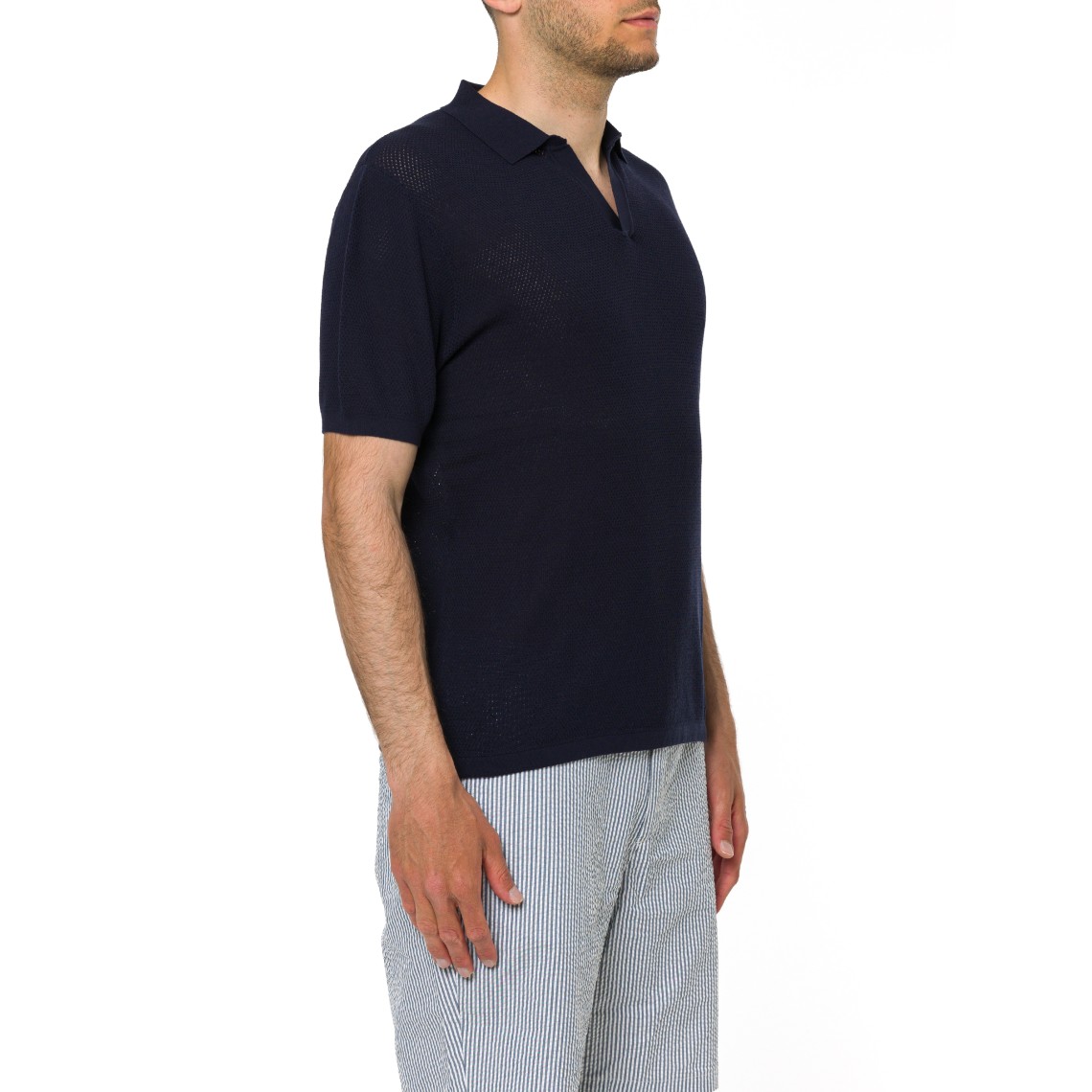 Polo Sloan Mesh Cotton Mc2 Saint Barth