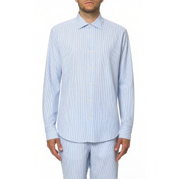Camicia a righe Pamplona in seersucker Mc2 Saint Barth