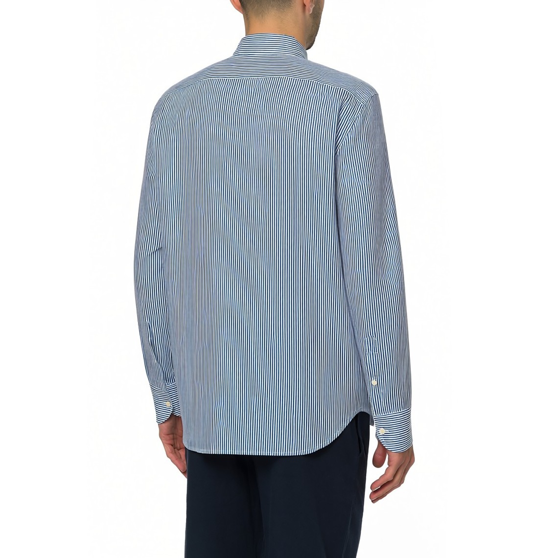 Camicia a righe Pamplona in lino Mc2 Saint Barth