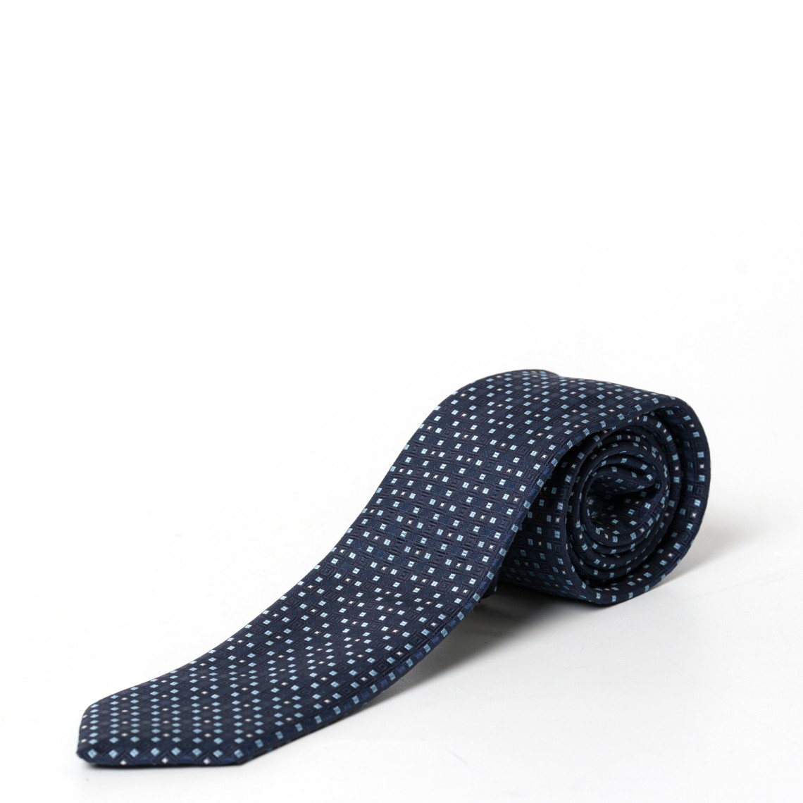 Cravatta Boss in misto seta con motivo jacquard