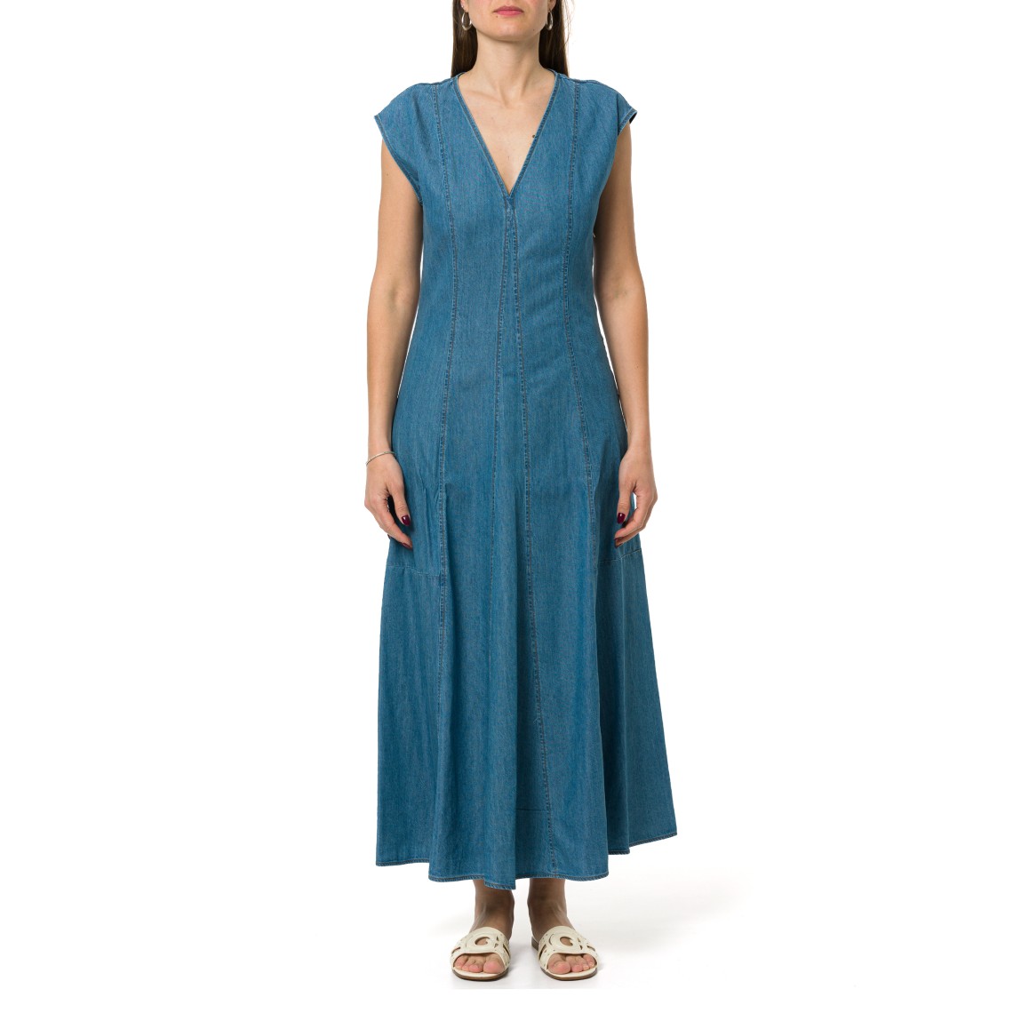 Abito midi in denim leggero Pennyblack