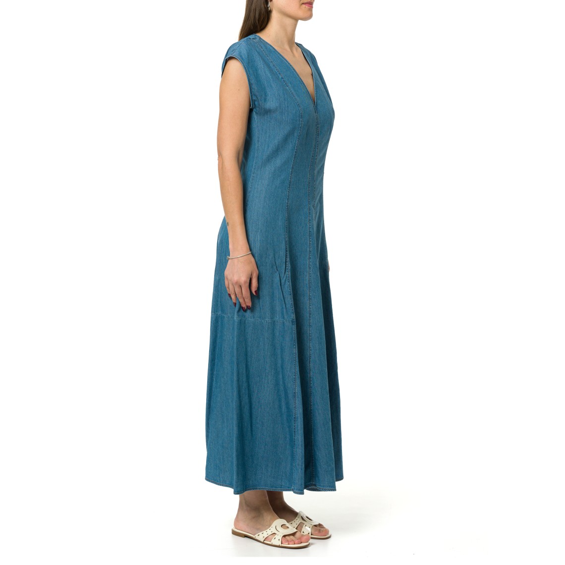 Abito midi in denim leggero Pennyblack