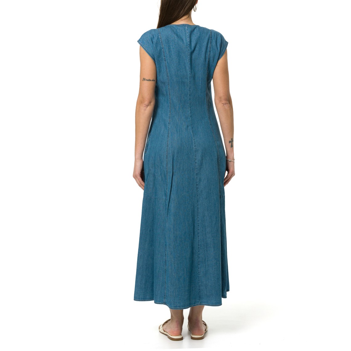 Abito midi in denim leggero Pennyblack