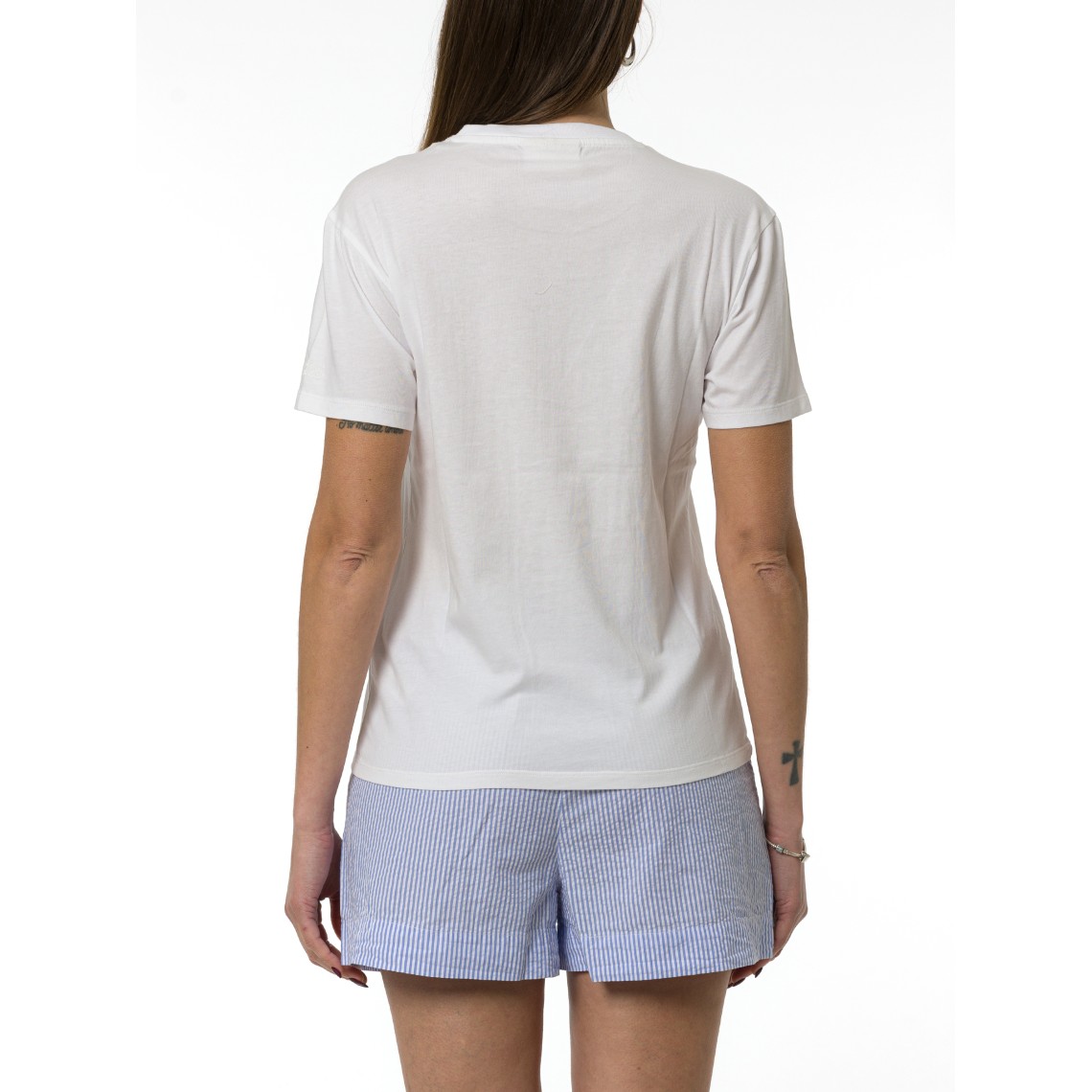 T-shirt Emilie con ricamo Me la tiro Mc2 Saint Barth