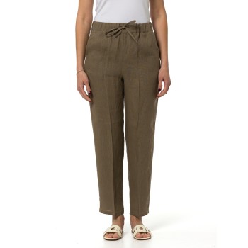 Joggers in tela di lino Emme Marella