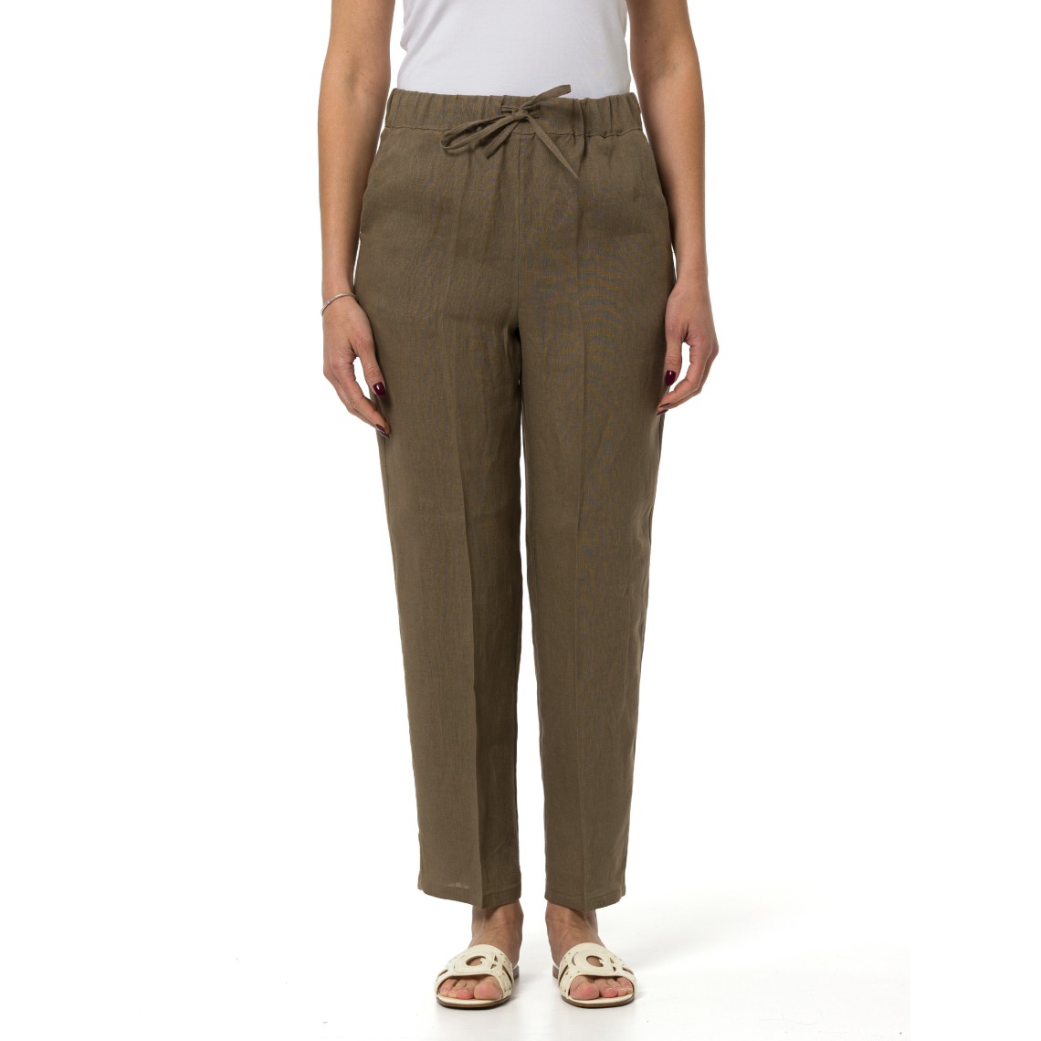 Joggers in tela di lino Emme Marella