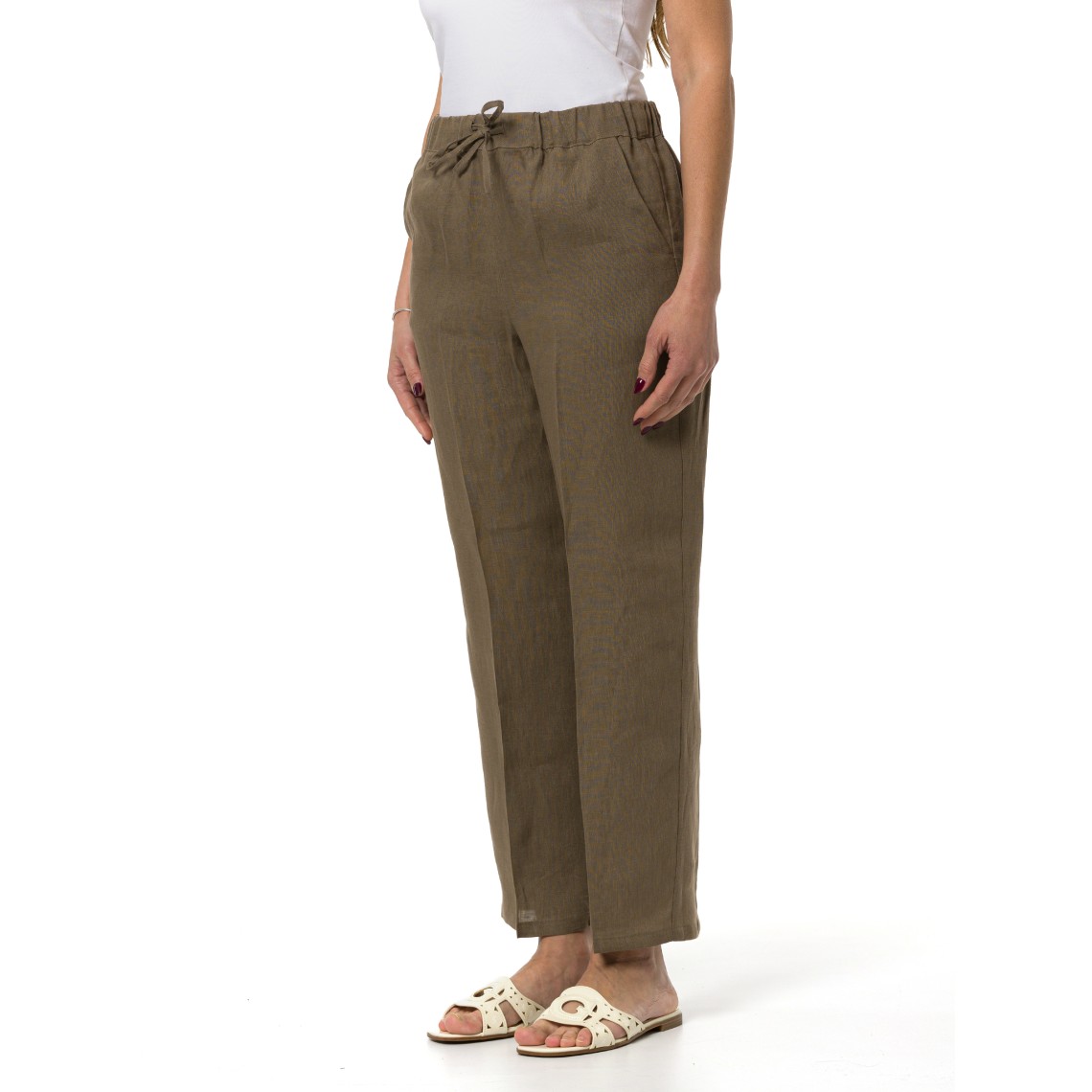 Joggers in tela di lino Emme Marella