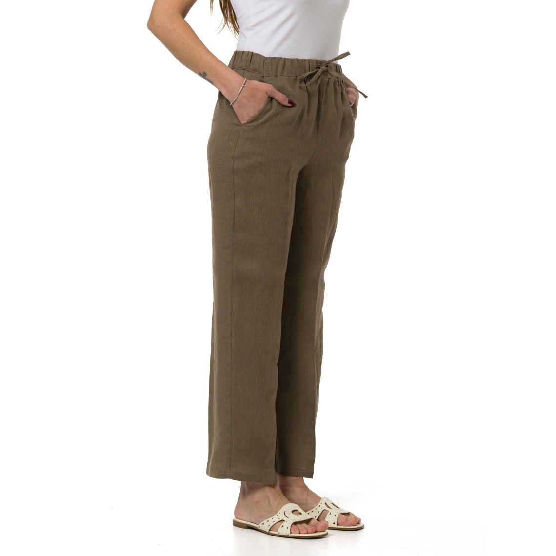 Joggers in tela di lino Emme Marella
