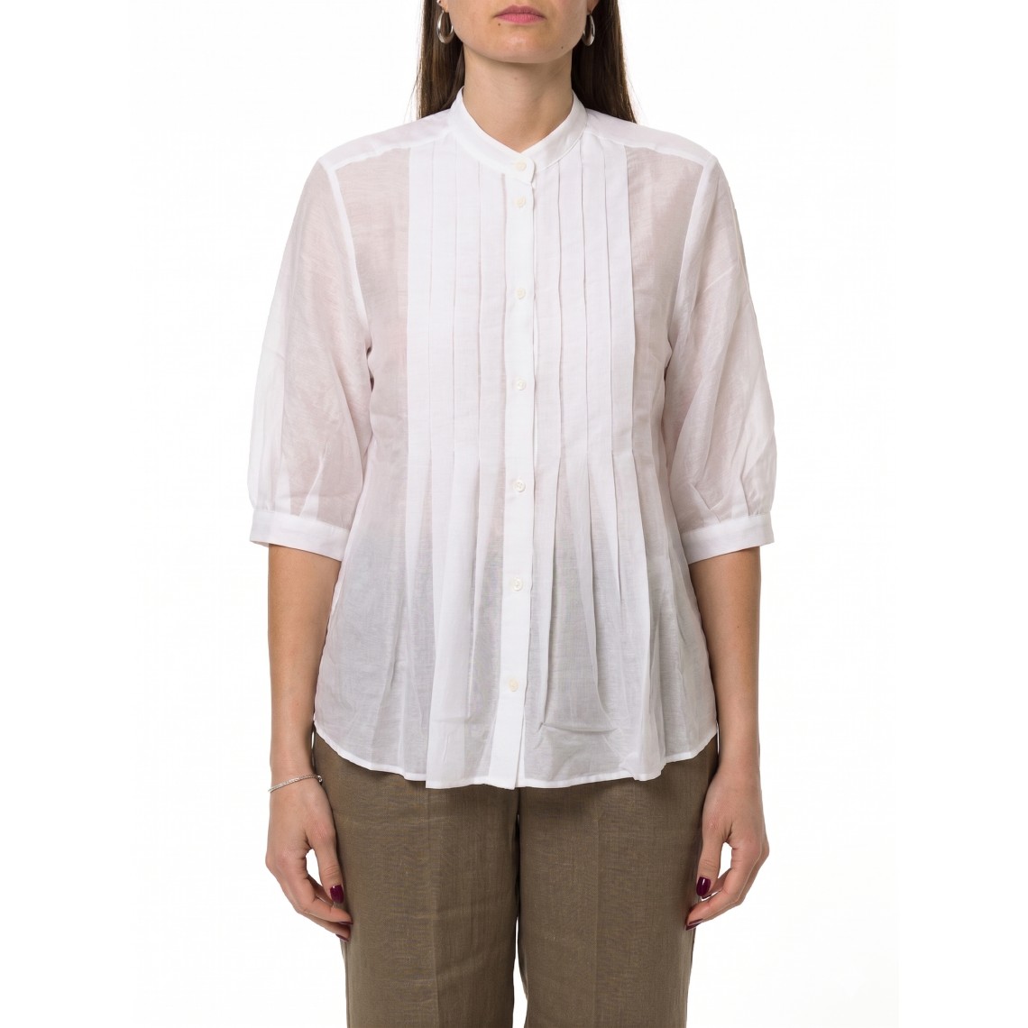 Blusa coreana con pieghe Emme Marella