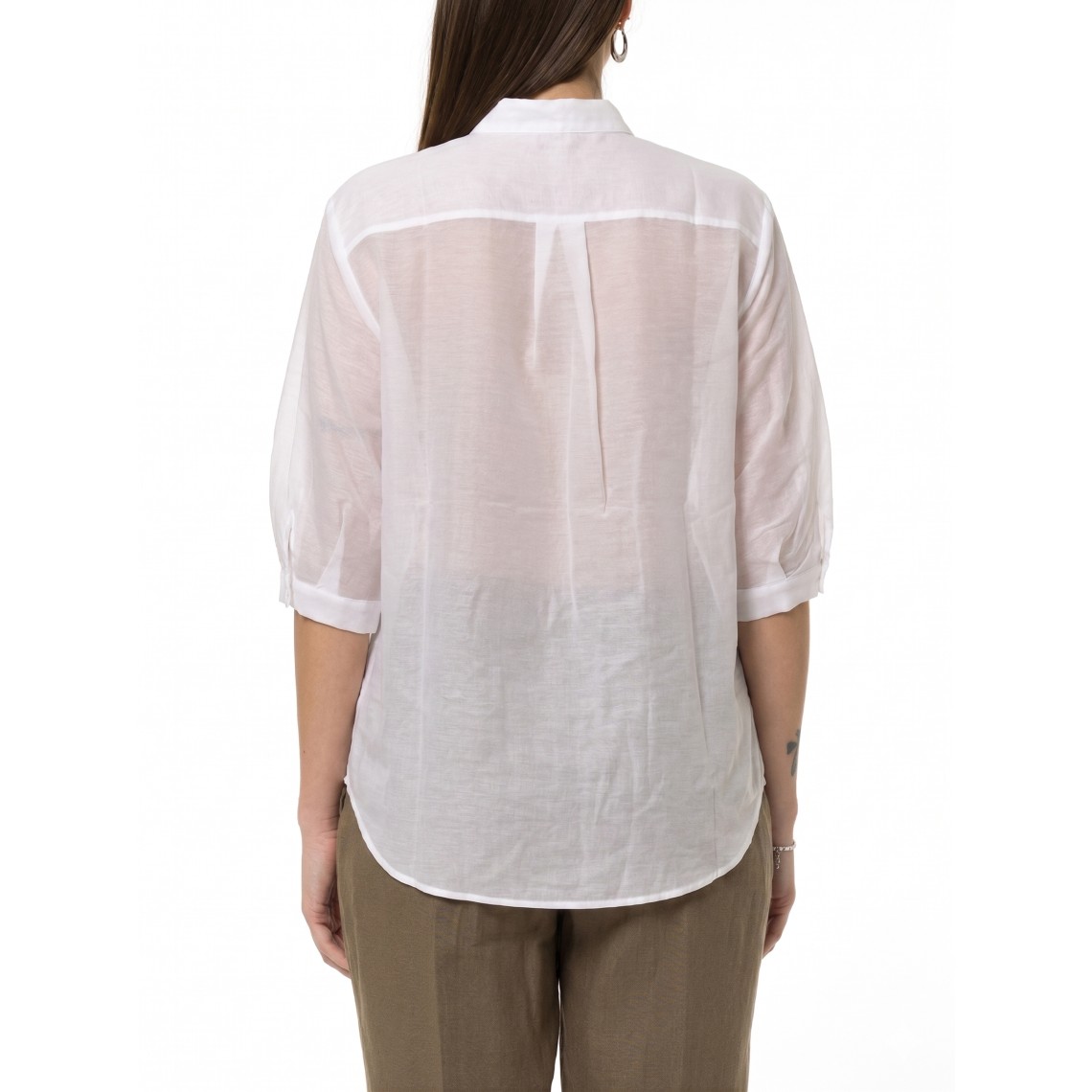 Blusa coreana con pieghe Emme Marella