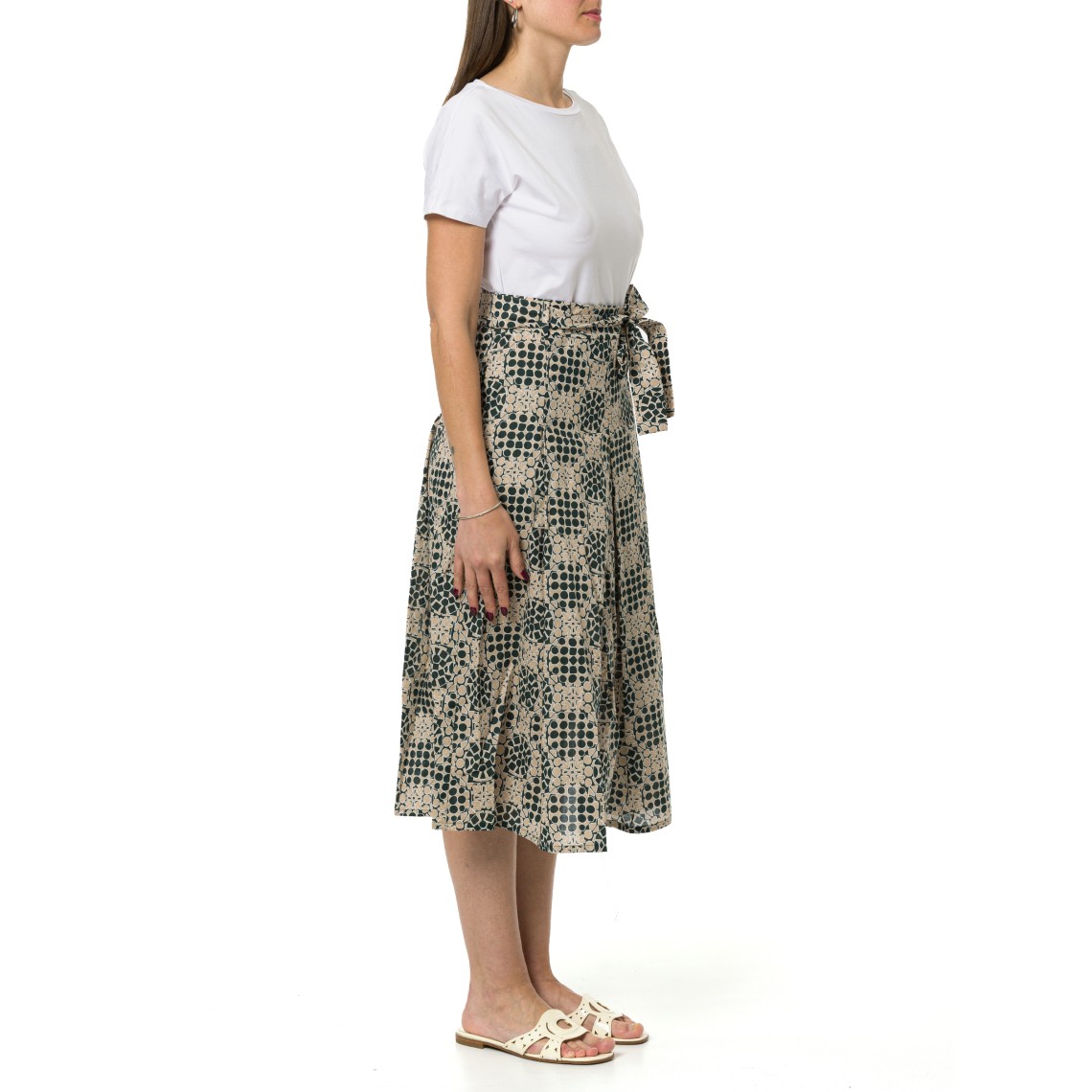 Abito in mussola di cotone stampata Emme Marella