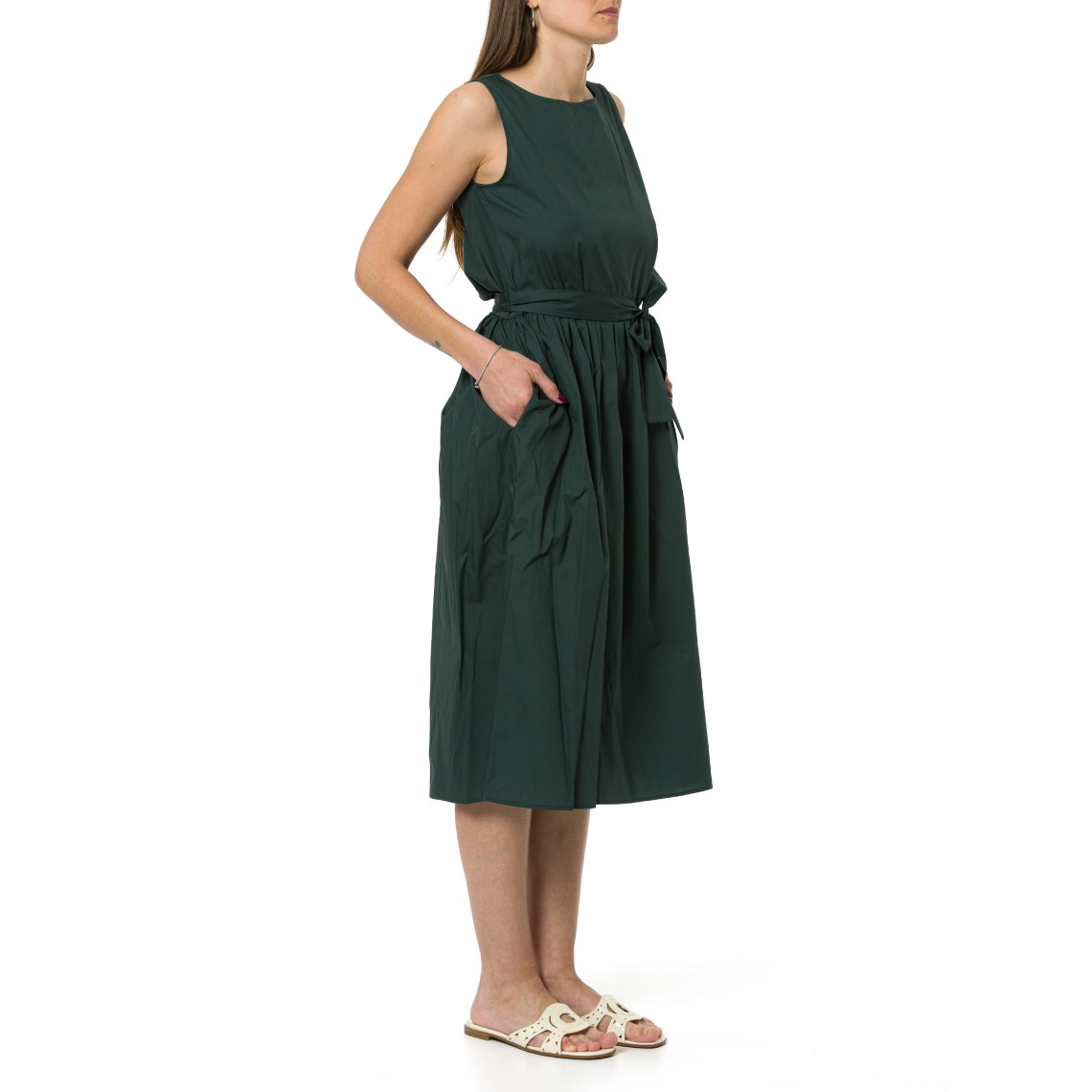 Abito smanicato con cintura Emme Marella