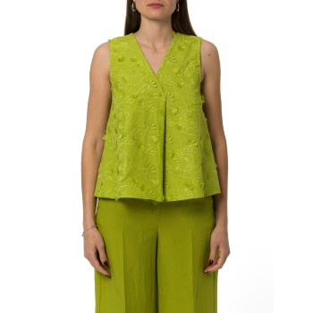 Top con ricami floreali Emme Marella