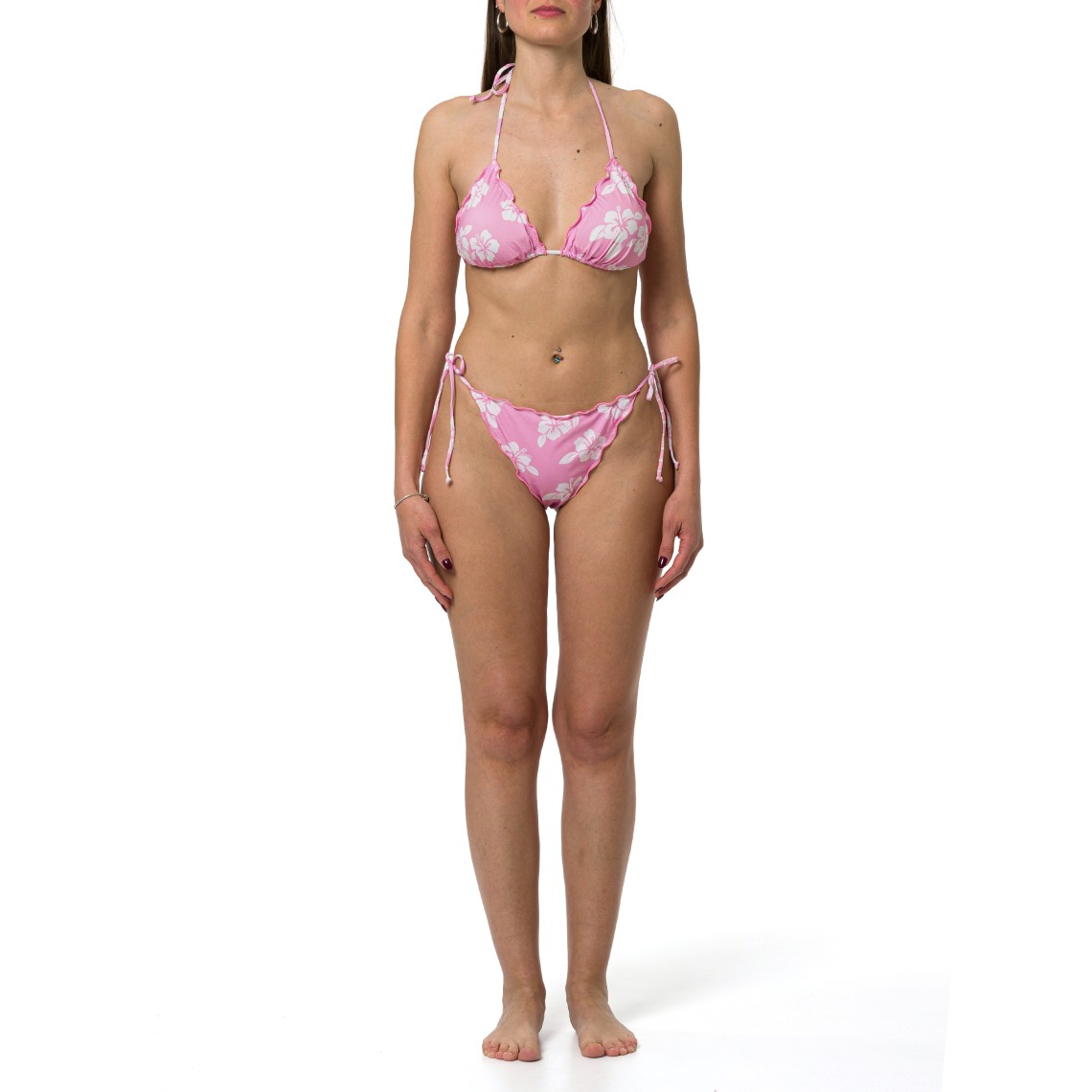 Bikini Sagitami triangolo con stampa fiori all-over Sagitami Mc2 Saint Barth