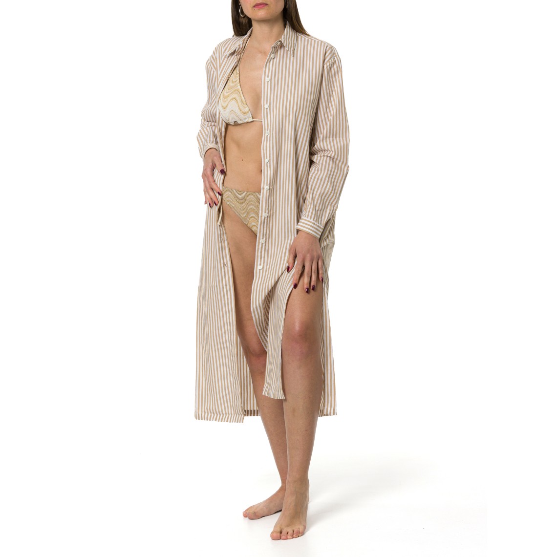 Abito chemisier a righe Adeline Mc2 Saint Barth