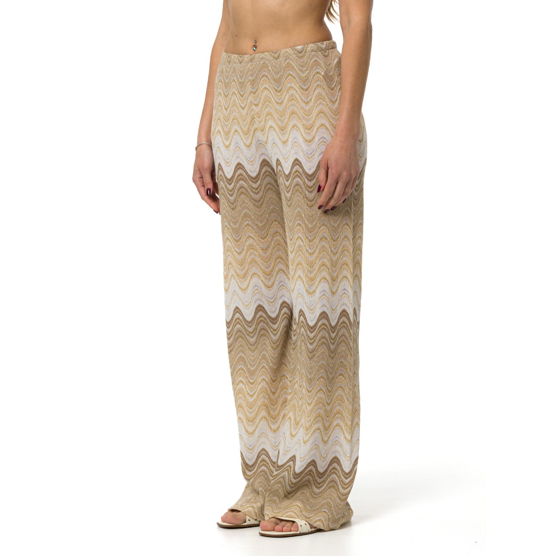 Pantalone lungo Amalia in raschel degradé Mc2 Saint Barth